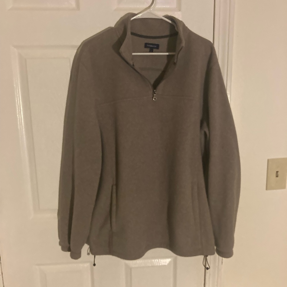 Cream Tan Fleece 1/4 Zip